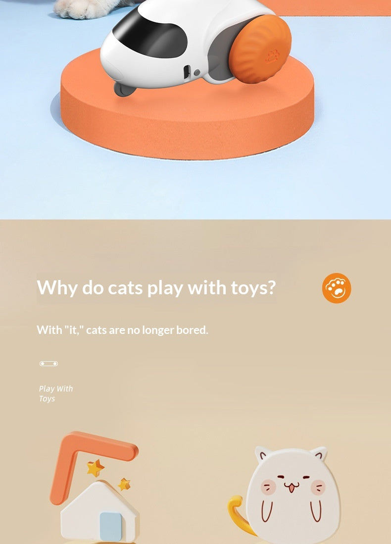 Jouet de chat électrique Smart Racing avec souris de simulation