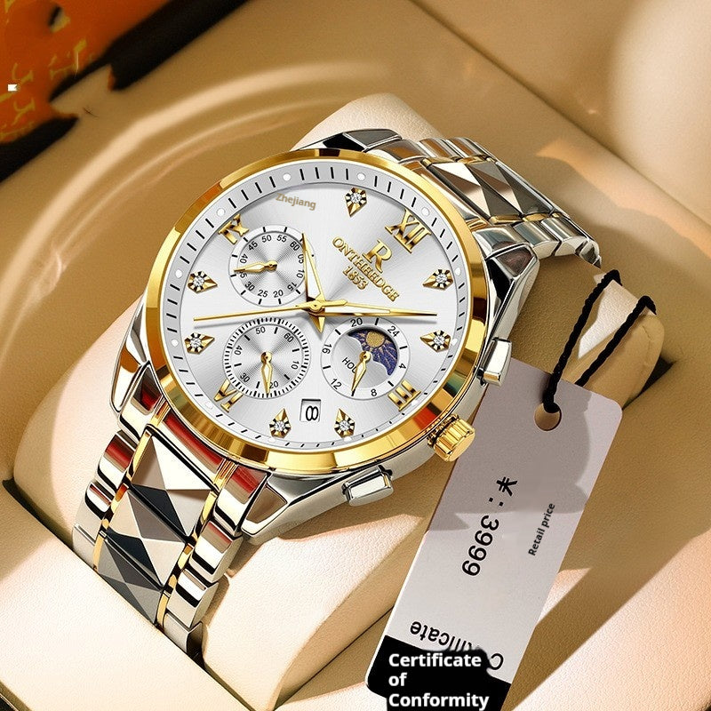 Imperméable Tungsten Steel Quartz Business Watch