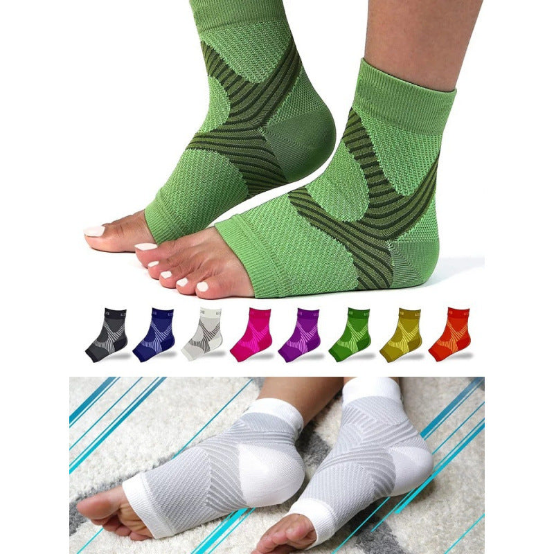 Soutien à la cheville Yoga élastique Danse Sports Pression Manches Chaussures de pression