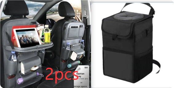 PU sac de rangement de voiture en cuir siège multifonction arrière plateau sac de suspension étanche