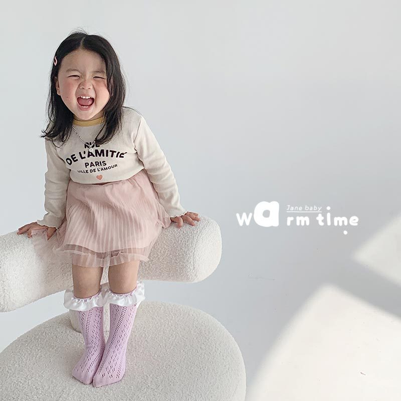 Le printemps et l'été version coréenne de la fine section de la dentelle princesse calf chaussettes