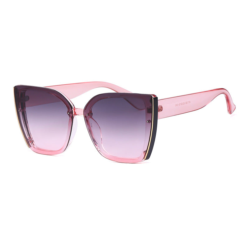 Internet Celebrity Cat-Eye Grande Cadre Lunettes de soleil pour femmes