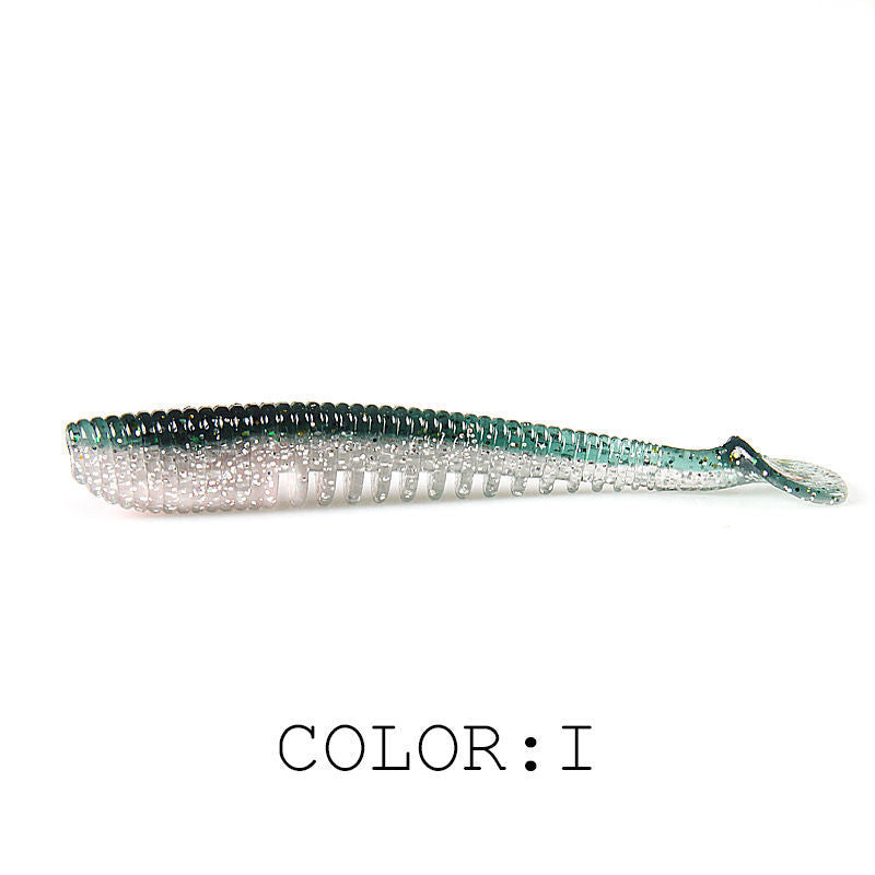 Lure d'eau douce Soft Bait T Tail Crochet de plomb