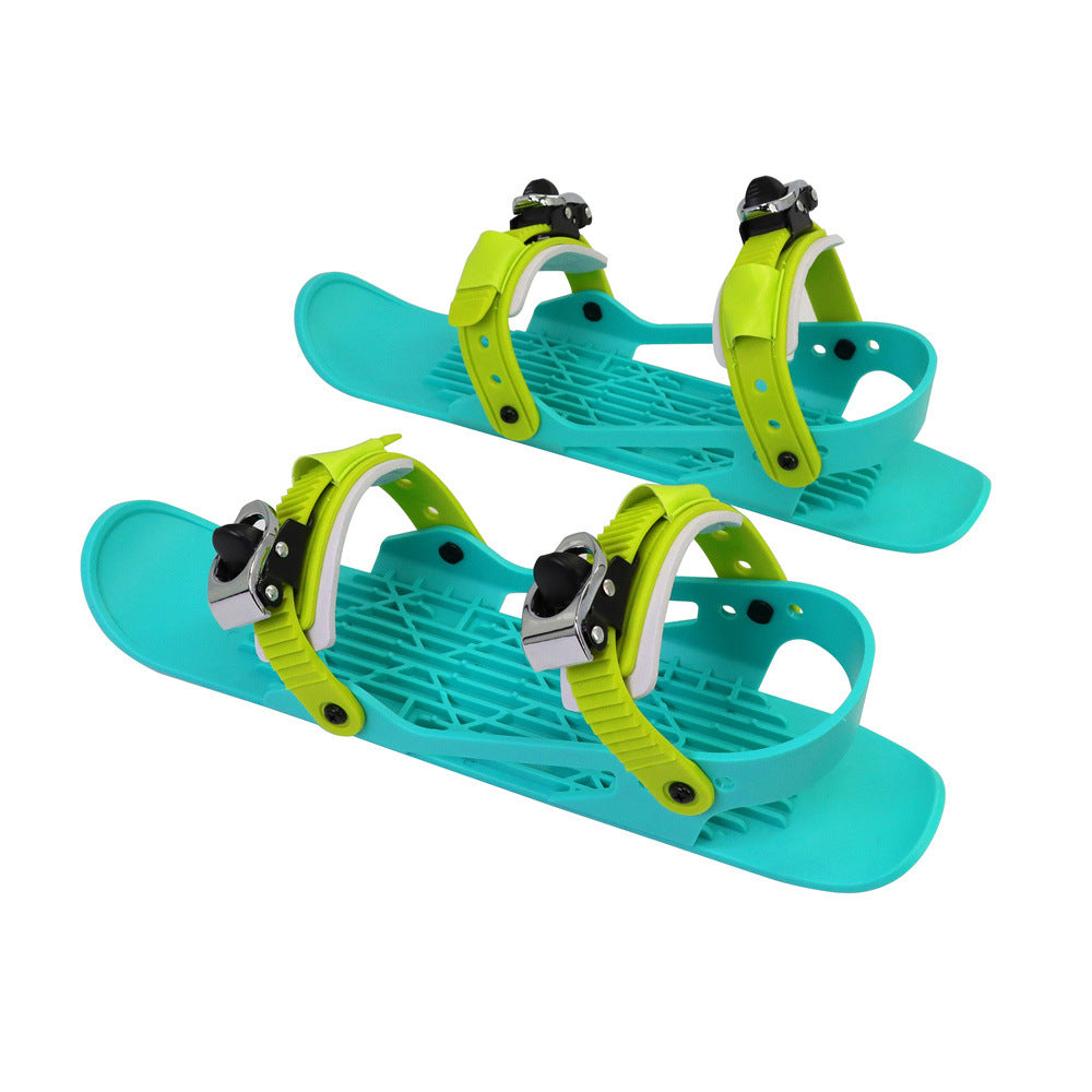 Mini Ski Skates Portable Short Skiboard Chaussures réglables pour neige