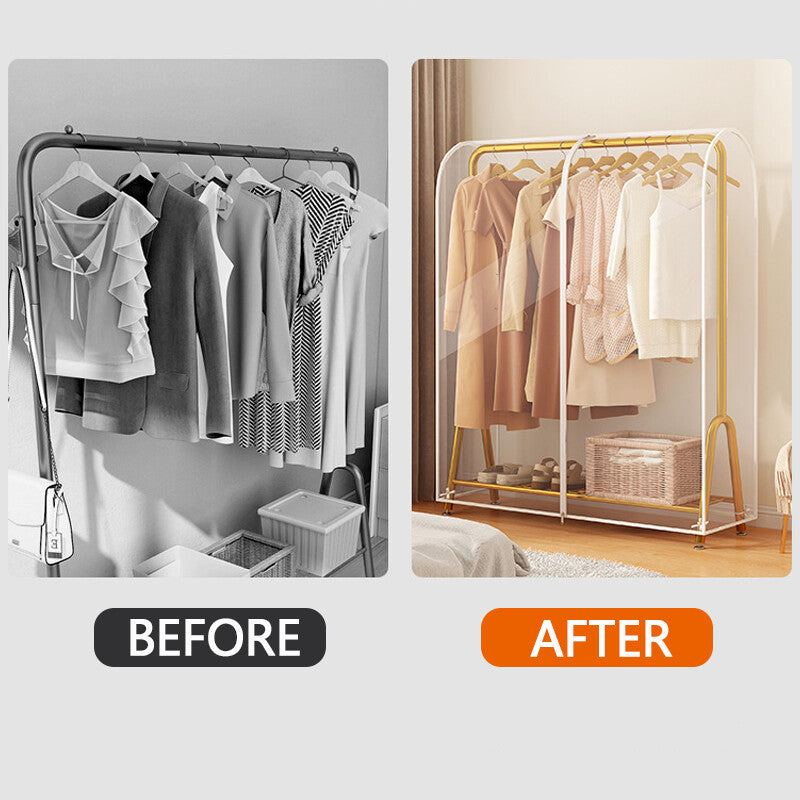 Transparent vêtements Garment Rail rack solide zippé couvercle clair de protection Zip.. Vêtements R