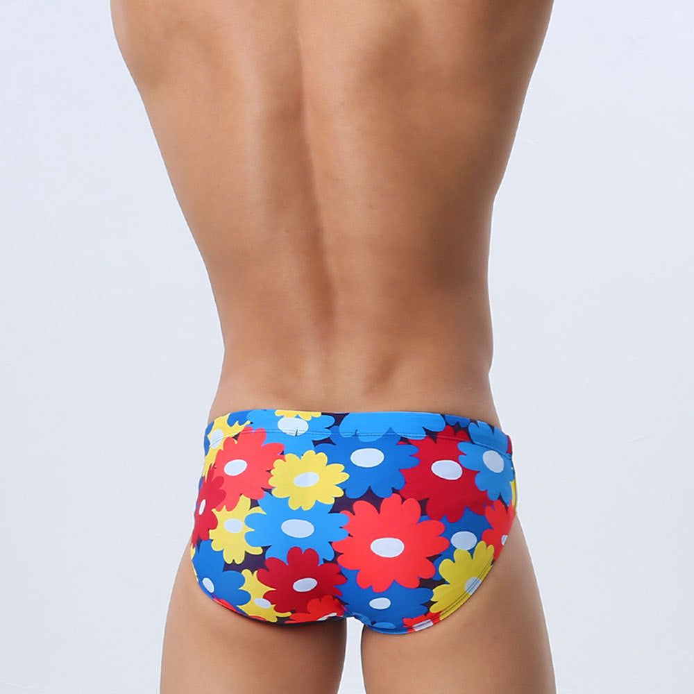 Slips de natation couleur fleur