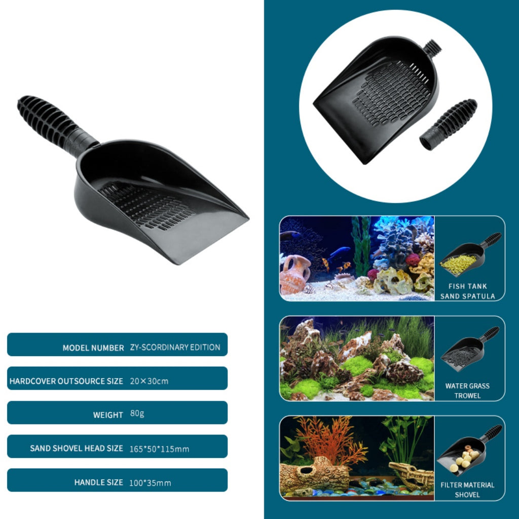 Réservoir de poisson pelle à sable polyvalente Bon aide aux animaux de compagnie