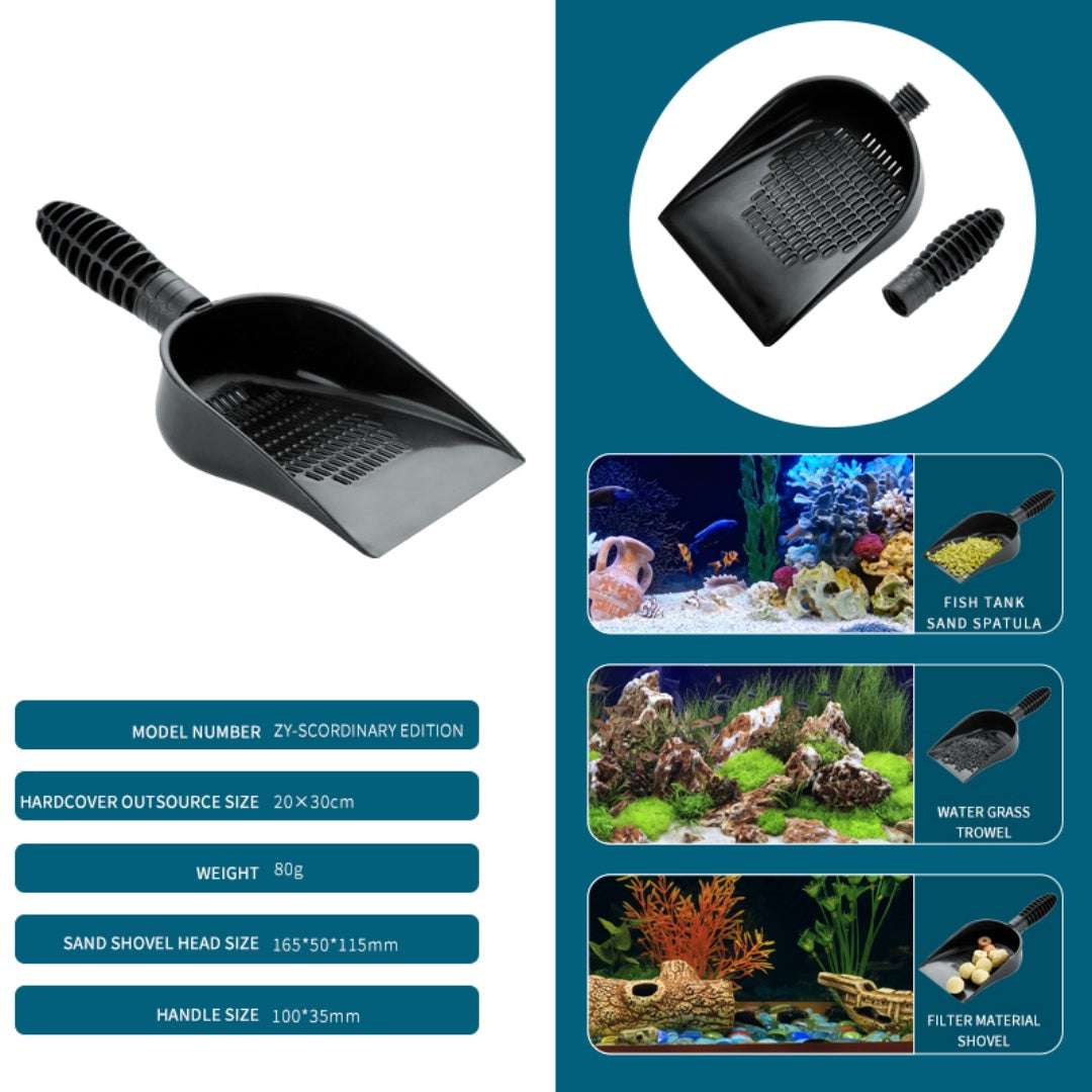 Réservoir de poisson pelle à sable polyvalente Bon aide aux animaux de compagnie