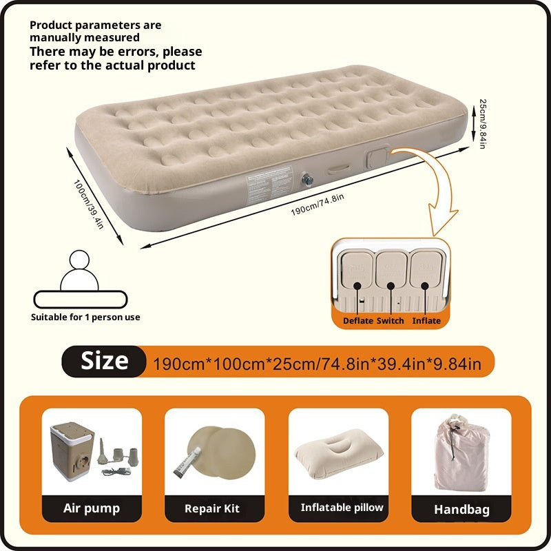 Matelas de pliage portable gonflable automatique Camping