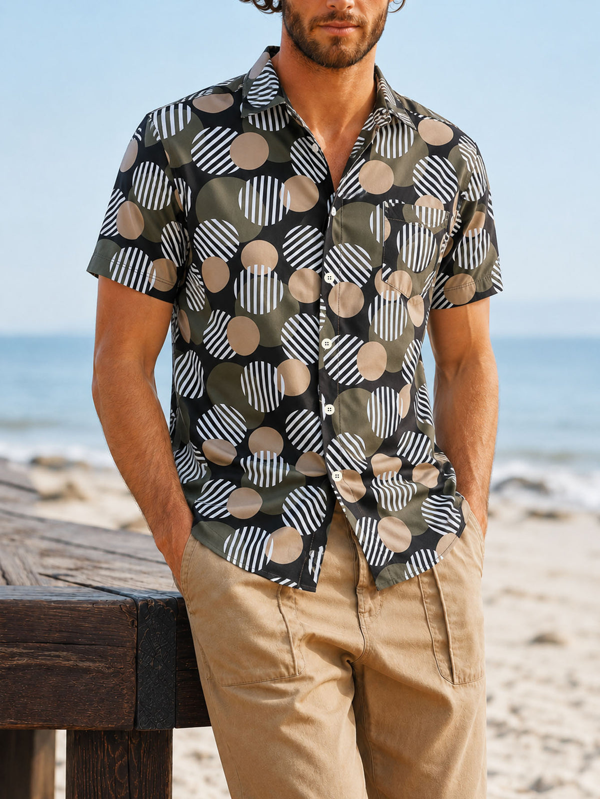 Port de Resort pour hommes tendance