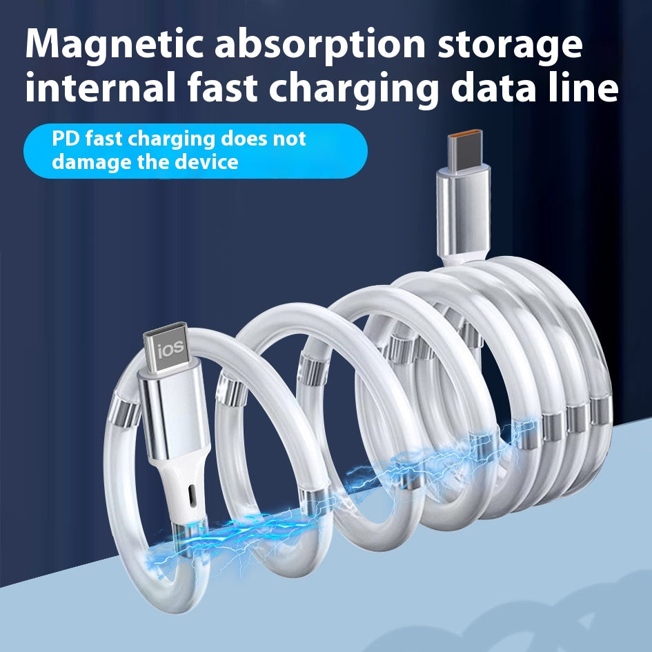 Cable de stockage de données de voyage magnétique portable Type-c