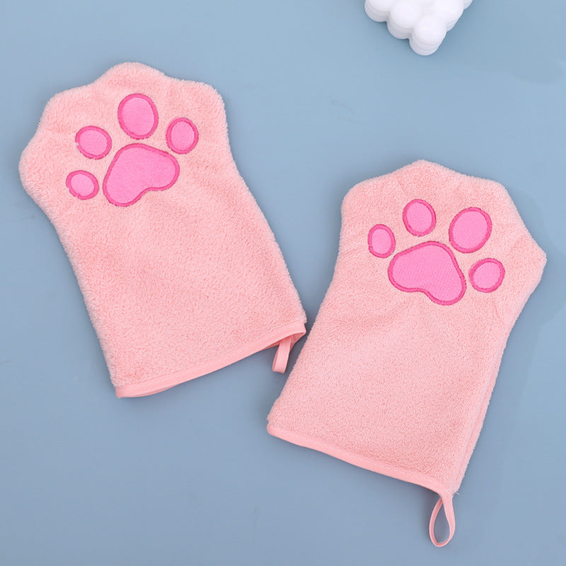 Serviette spéciale pour animaux de compagnie à séchage rapide Gants