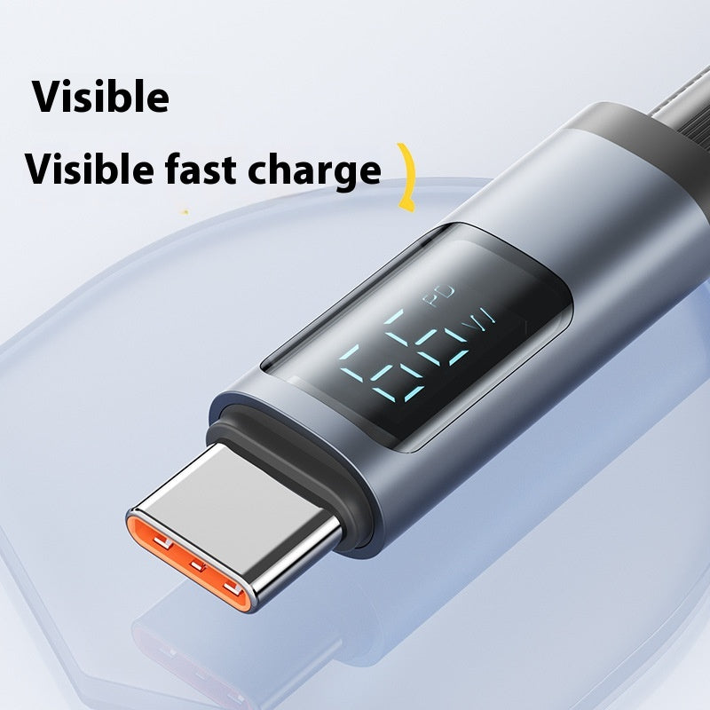 Téléphone Fast Charge pour Pingguo 30W Android 66W ligne de données d'affichage numérique