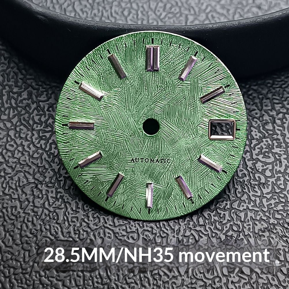 Cadran de montre à grain de bouleau pour le mouvement NH35