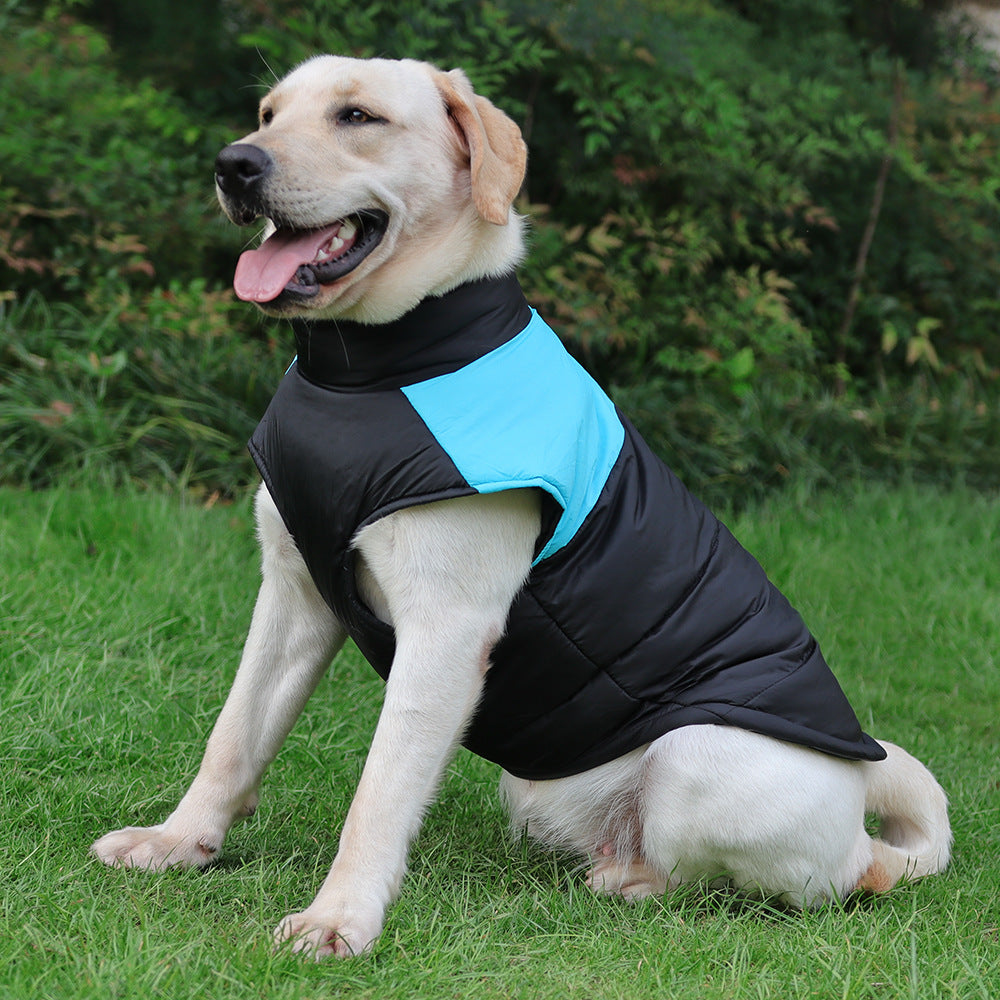 Hiver chaud vêtements pour animaux de compagnie imperméable chien rembourré Vest Zipper Veste pour petit Lar moyen