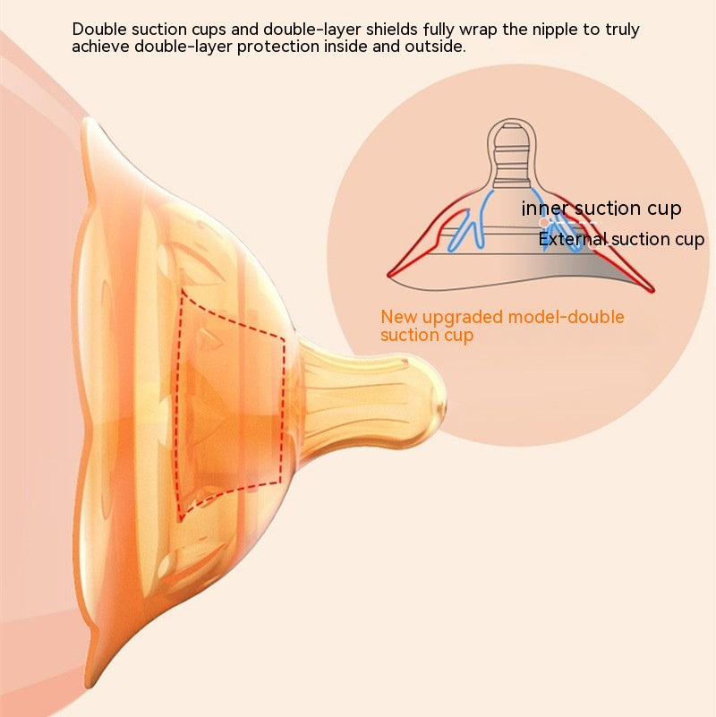 Mamelon d'alimentation interne de correction à double couche en silicone