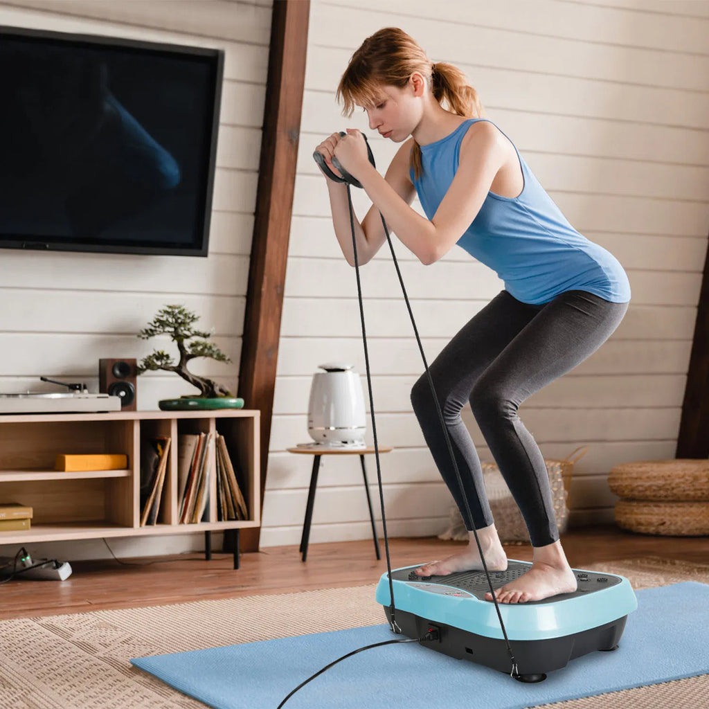 Accueil Utiliser la plateforme d'exercice de vibration pour le drainage lymphatique et le soulagement de la douleur musculaire