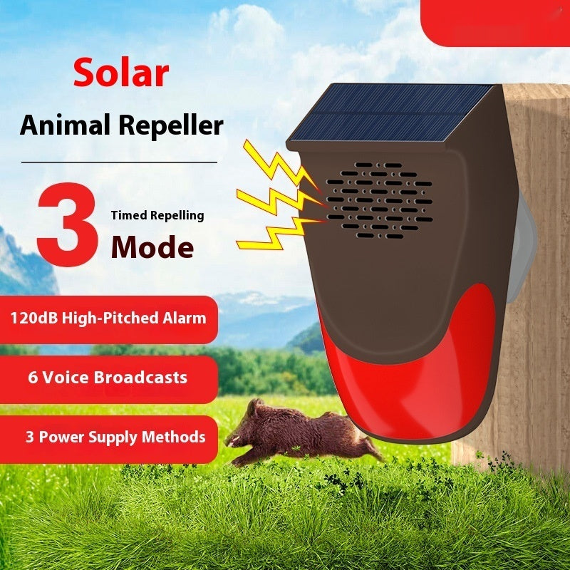 Avertisseur d'alarme solaire infrarouge Animal Drive