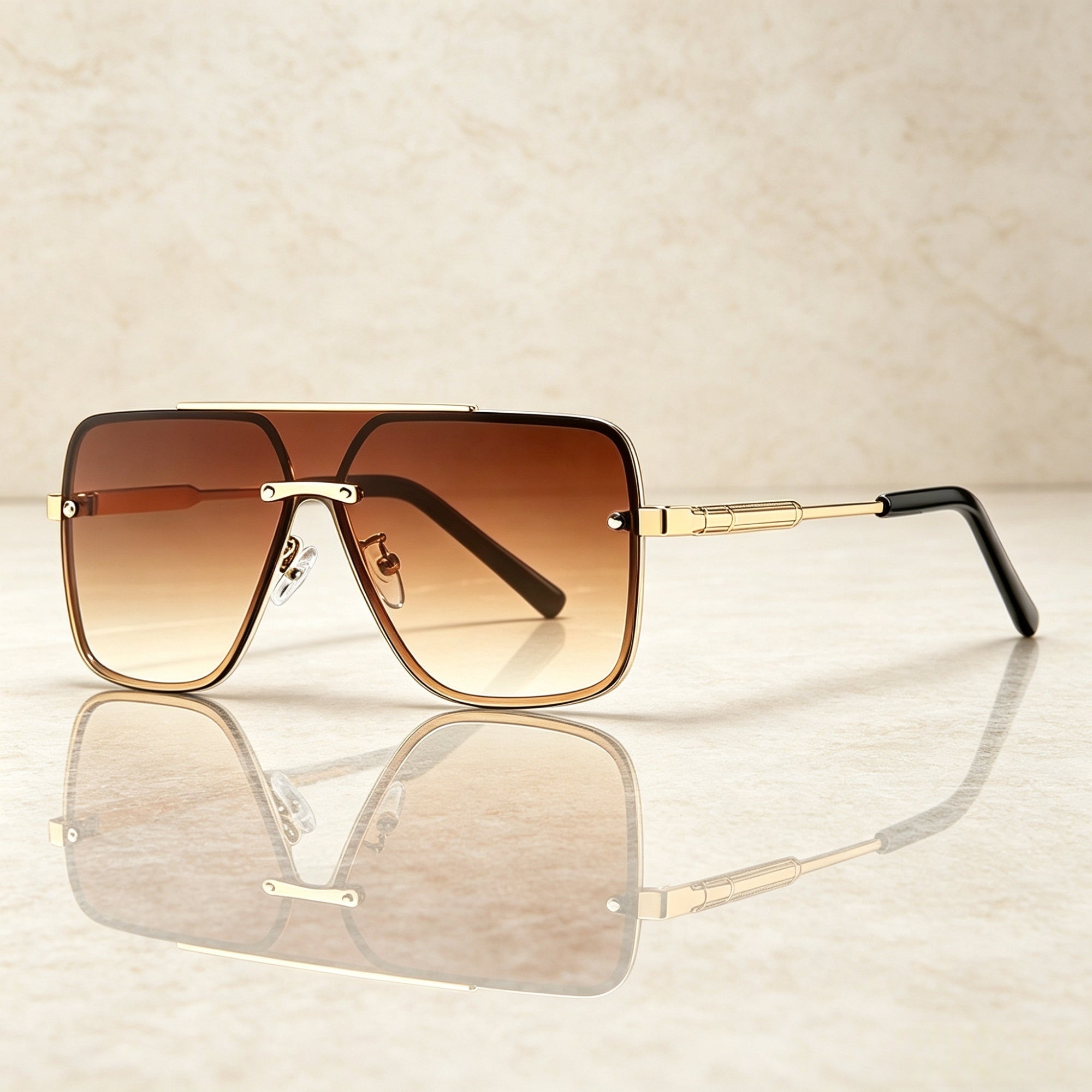 Lunettes de soleil Unisexe Casual Une pièce de conduite UV-protection