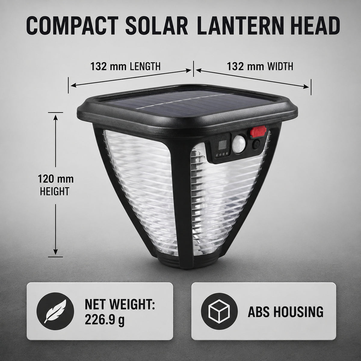 Solar Powered Rechargeable Motion Sensor Batterie Display Garden Light W791 1 Pour Yard Deco