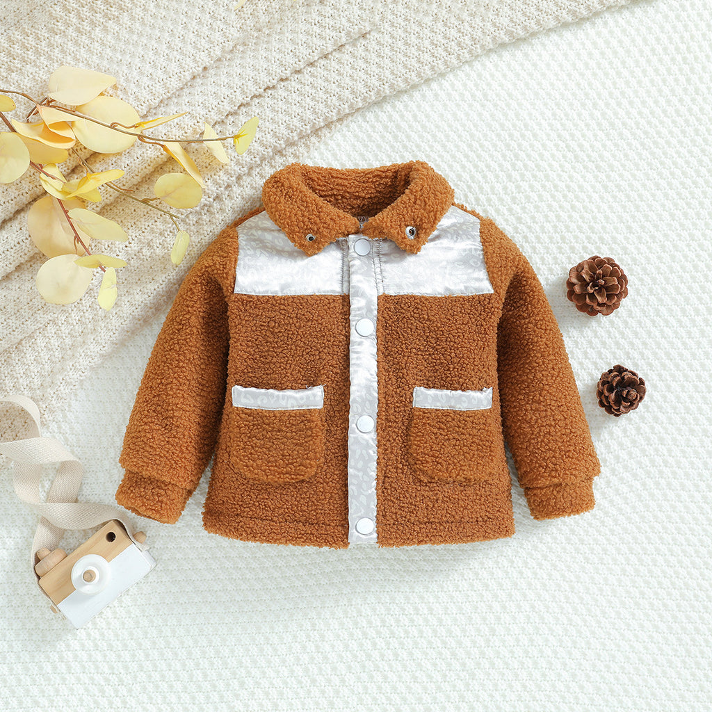 Zipper pour enfants Mignon polaire veste
