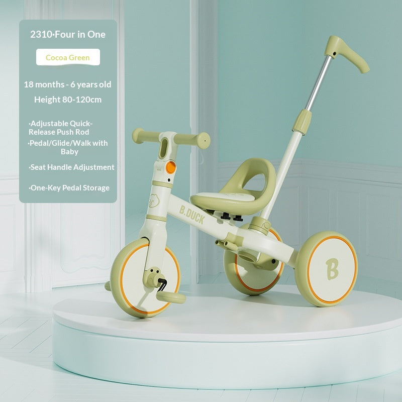 Jaune Canard Multifonctionnel Enfants Tricycle Vélo