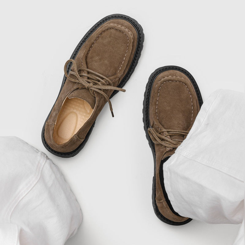 Chaussures Retro Dentelle-Soleil Épaisseur