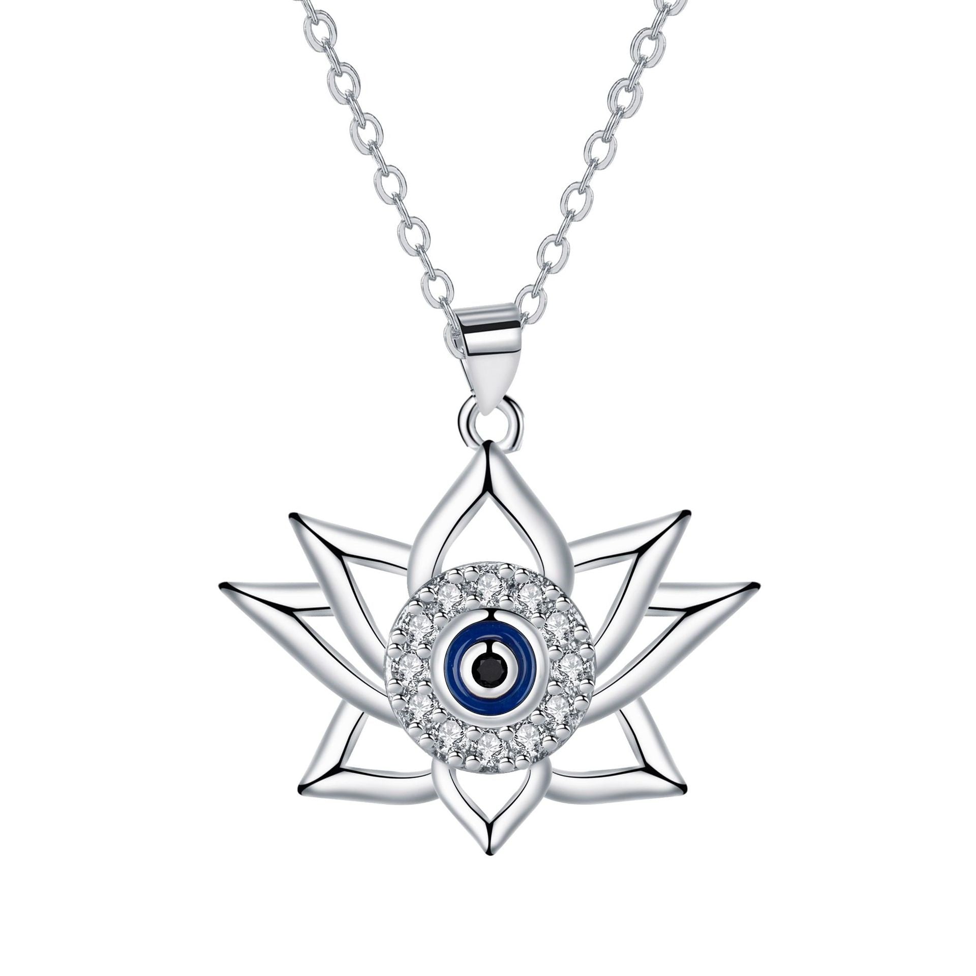 Vieux collier d'oeil du diable Lotus Bottom
