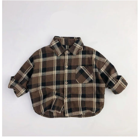 Manteau de printemps élégant et chemise pour enfants