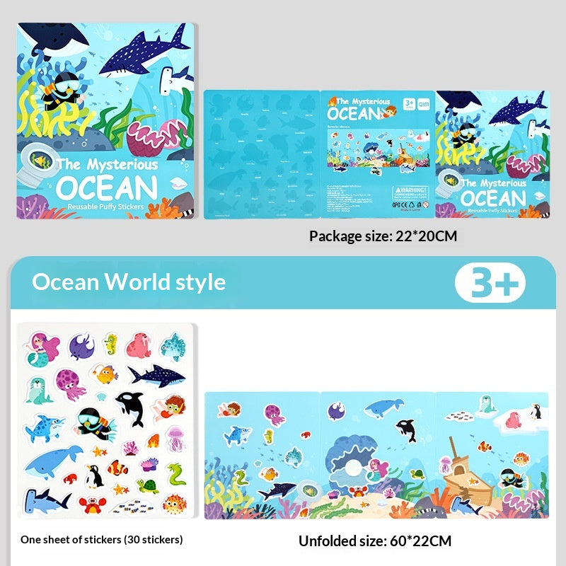 Stickers Bubble Jouet d'apprentissage précoce pour la maternelle