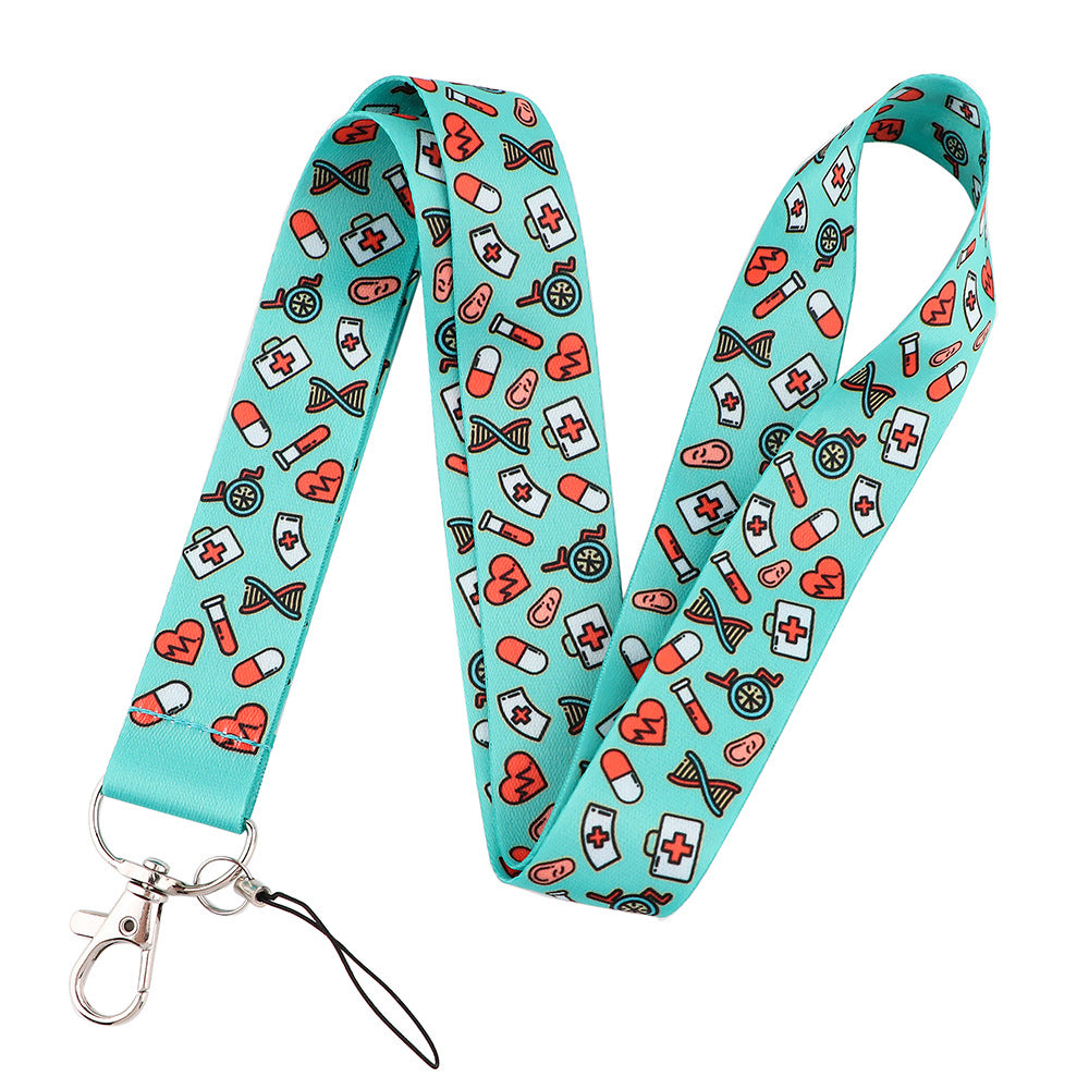 Mignon Docteur Cartoon Téléphone portable Lanyard