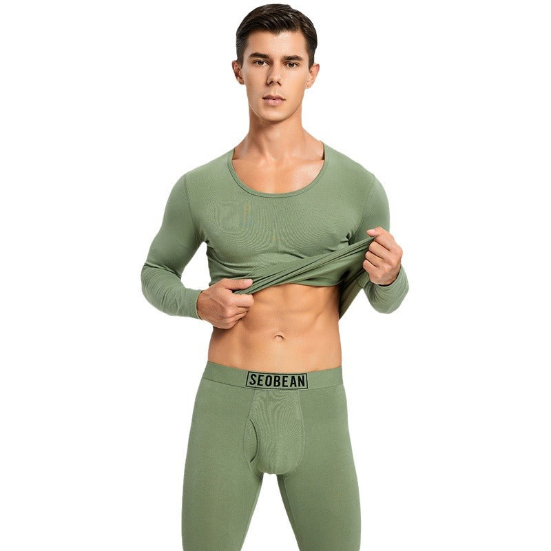 Sous-vêtements thermiques Cotton tricoté Stretchy Vêtements et pantalons d'automne très ajustés