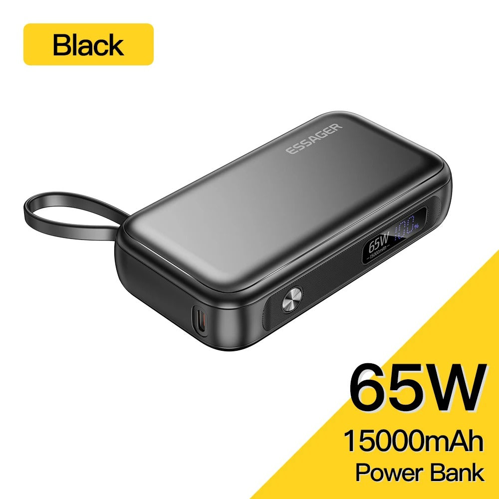 15000mAh Affichage numérique de grande capacité Alimentation mobile