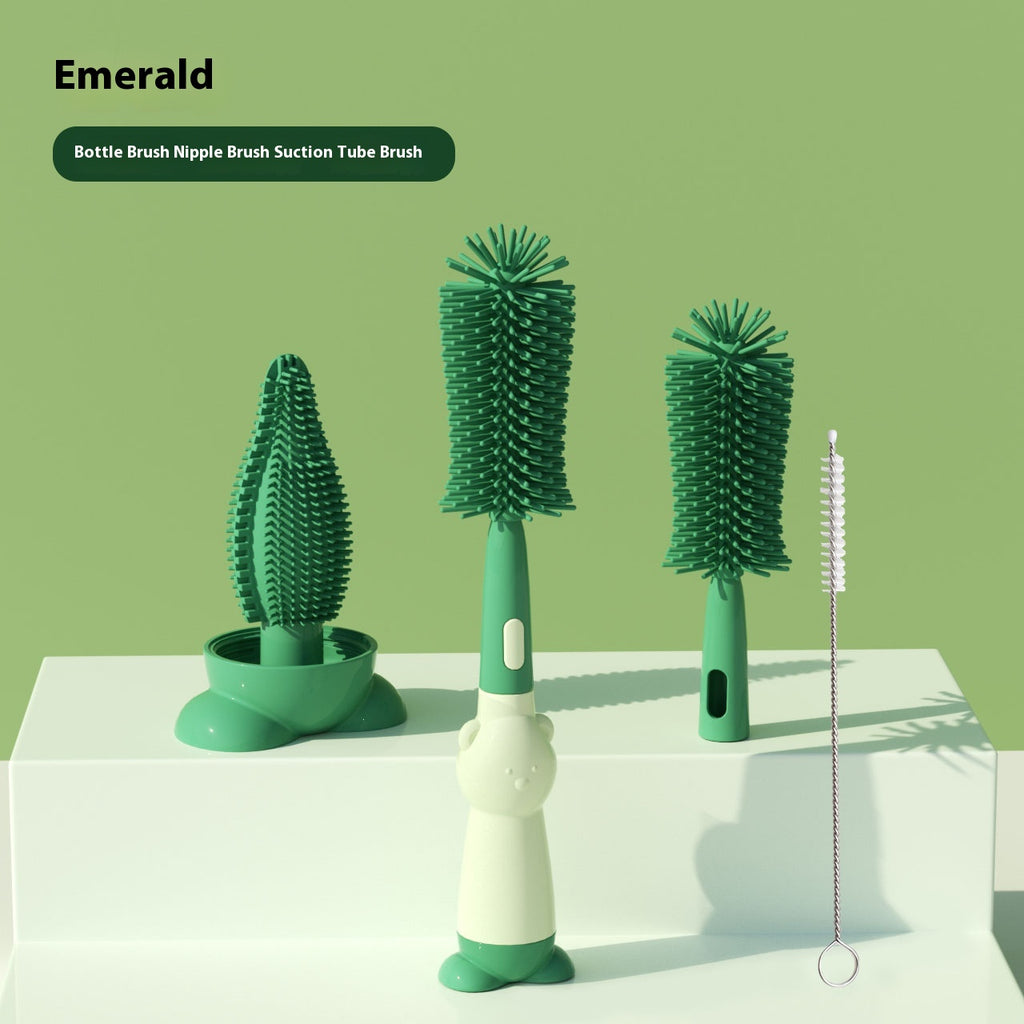 Brosse de robinet de nettoyage en silicone multifonctionnel