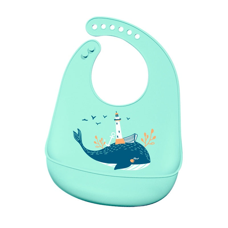 Baby Anti Dirt et Waterproof Food Grade Silicone Mouthwash