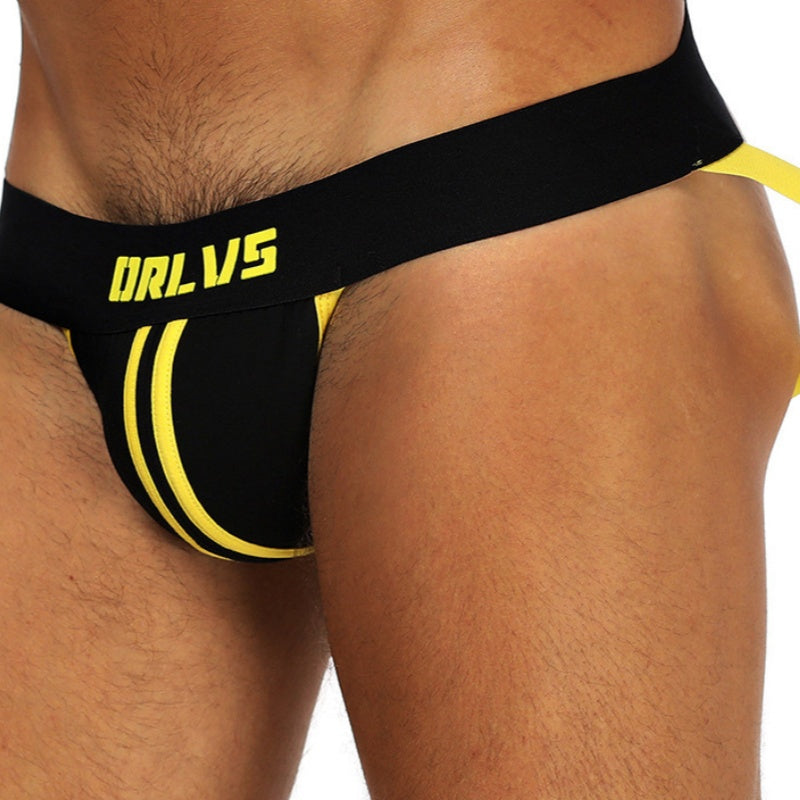 Sexy String Hommes faible taille Sexy double ceinture arrière vide