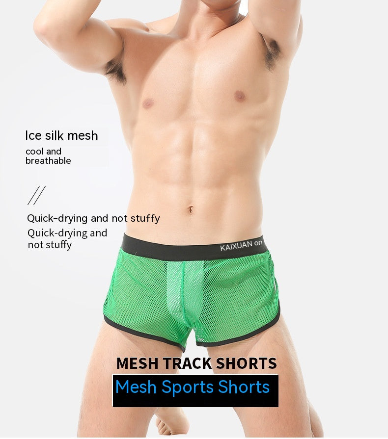 Pantalon de sport à faible taille en nylon pour hommes