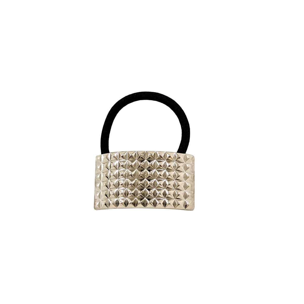 Géométrie métal concave-convexe élastique tempérament cheveux anneau corde de cheveux