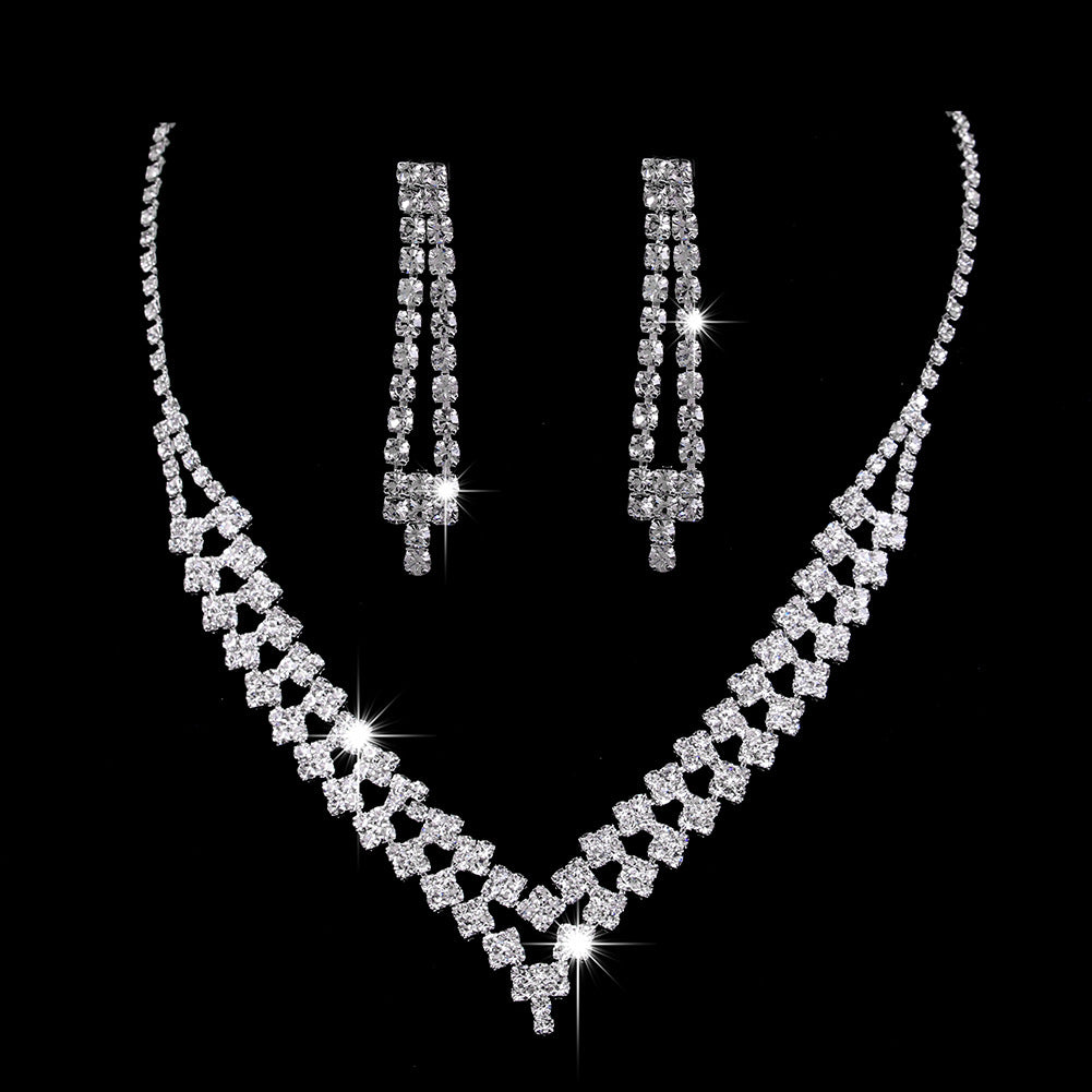 Boucles d'oreilles Zircon d'eau complet en strass