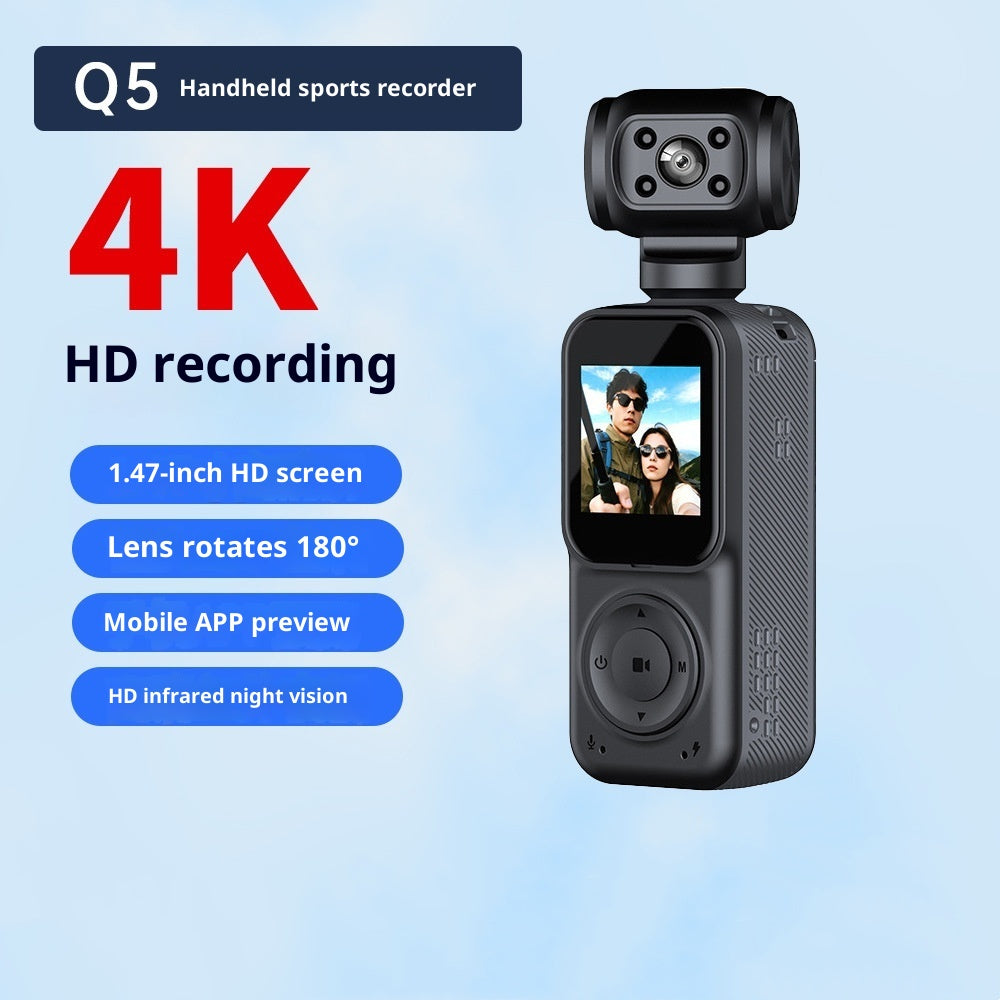 Enregistreur d'équitation de sport ultra-clair 4K portatif