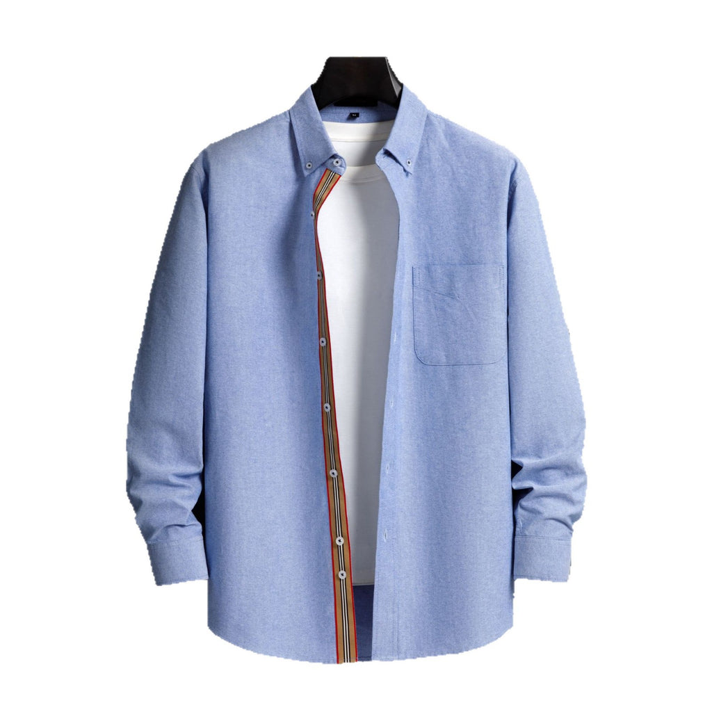 Chemise de mode décontractée homme avec plateau tissé