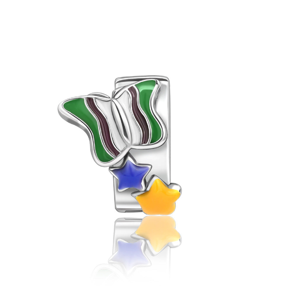 Accessoire mignon animal coloré huile-dépôt pendentif bracelet