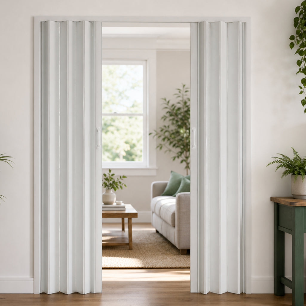 Porte pliante à accordéon en PVC 59"x77"