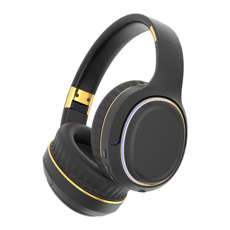Casque stéréo Bluetooth avec basse lourde et lumières colorées pour le sport