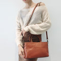 Sac à main en cuir véritable simple et polyvalent