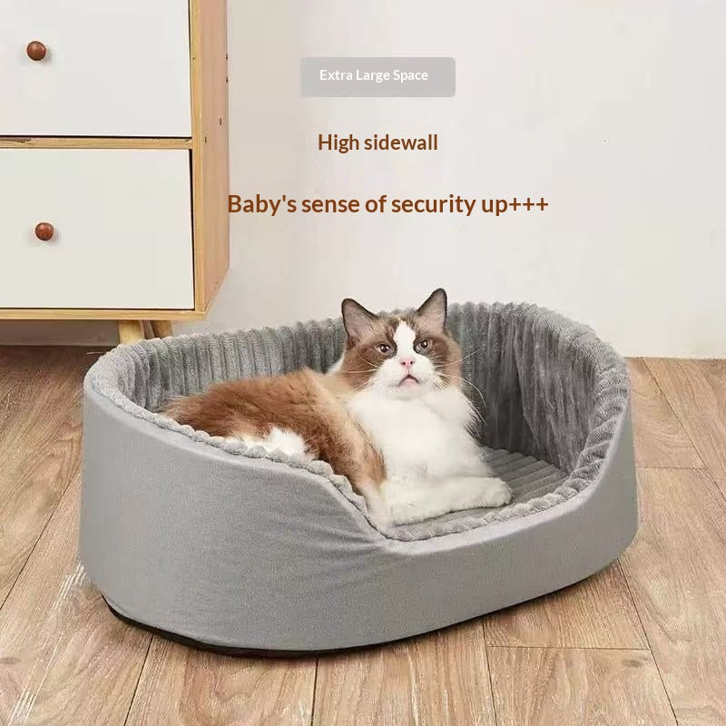 Thick all-season dog bed for home use