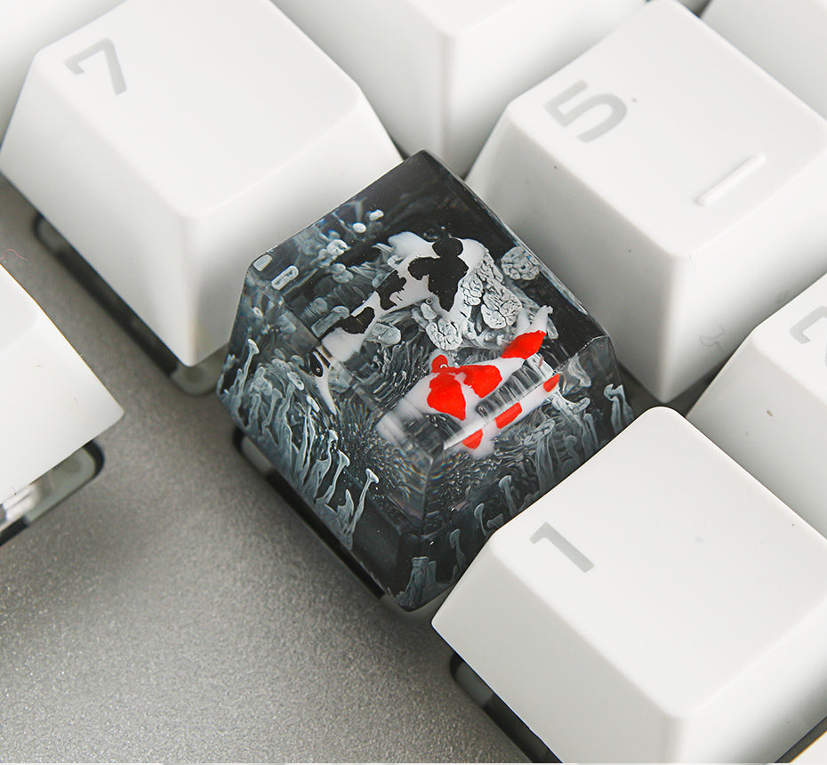 Captures de clés en résine Koi pour interrupteur Cherry Mx