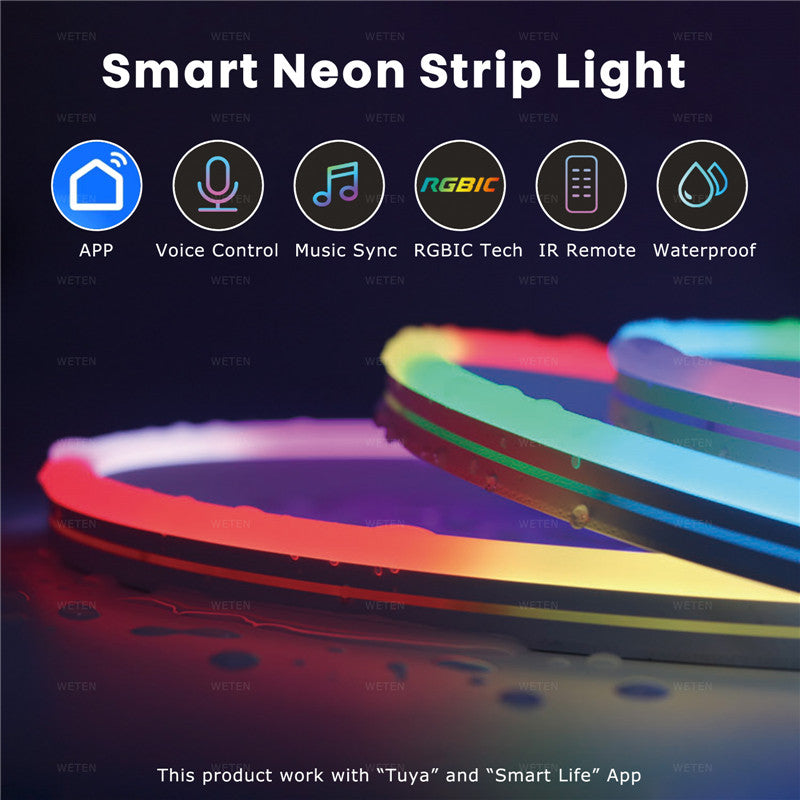 12V LED bande de lumière flexible néon avec pleine couleur lumière de flux