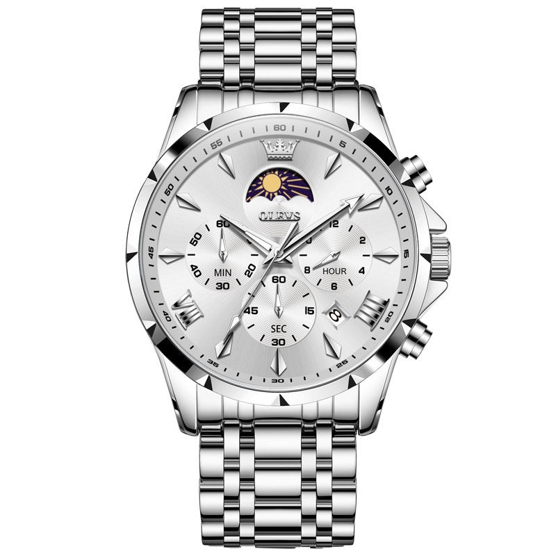 Montre Quartz masculine multifonctionnelle sport et loisirs