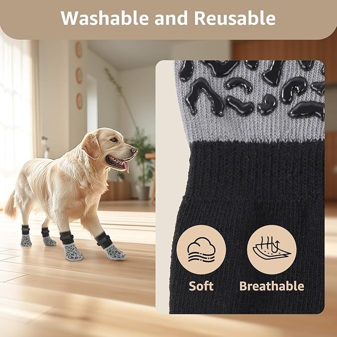 Chaussettes pour animaux imperméables et antidérapantes pour chiens